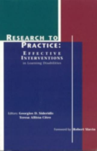 Research to Practice: Effective Interventions in Learning Disabilities