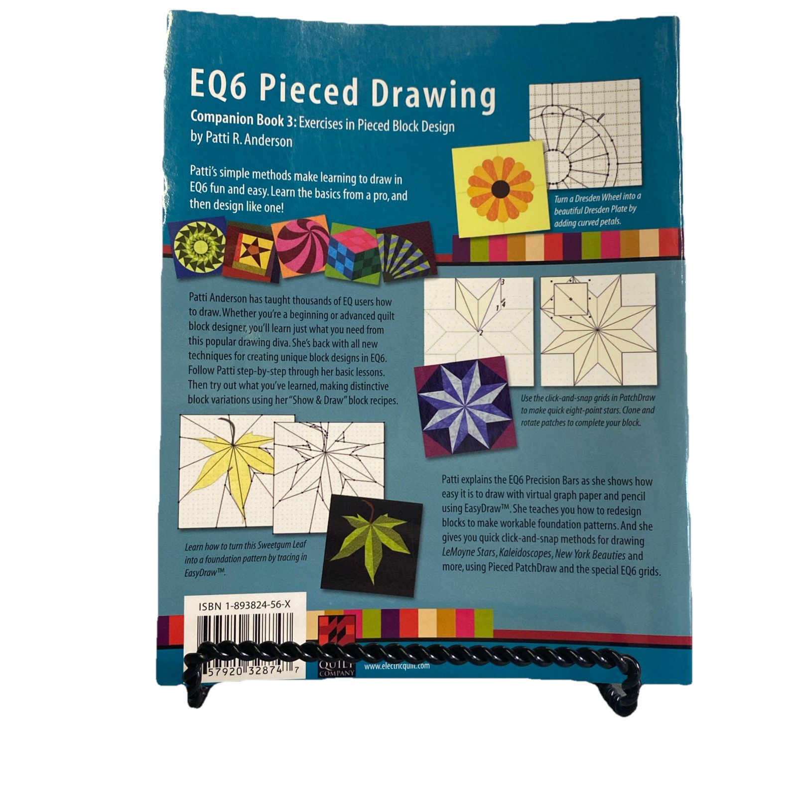 ELECTRIC QUILT 6 EQ6 PIECED DRAWING COMPANION BOOK 3 *Excellent Condition*