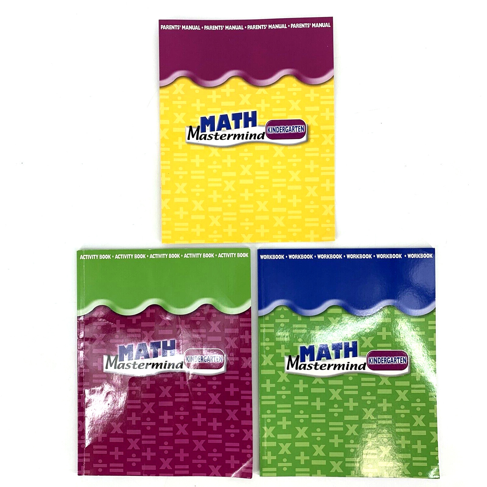 Math Mastermind Kindergarten Workbook Activity Book & Parents Manual UNUSED