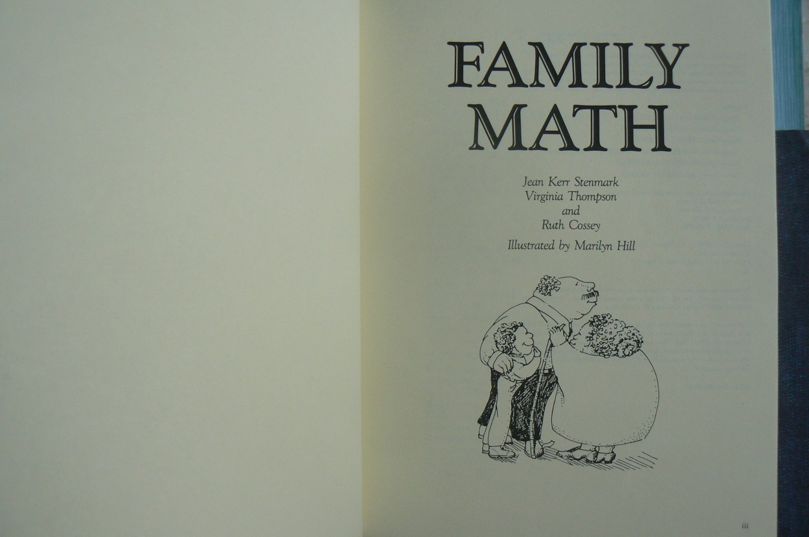 FAMILY MATH, Stenmark/ Marilyn Hill, 1986 LN, lg. Idea book,320-pages Working Ma