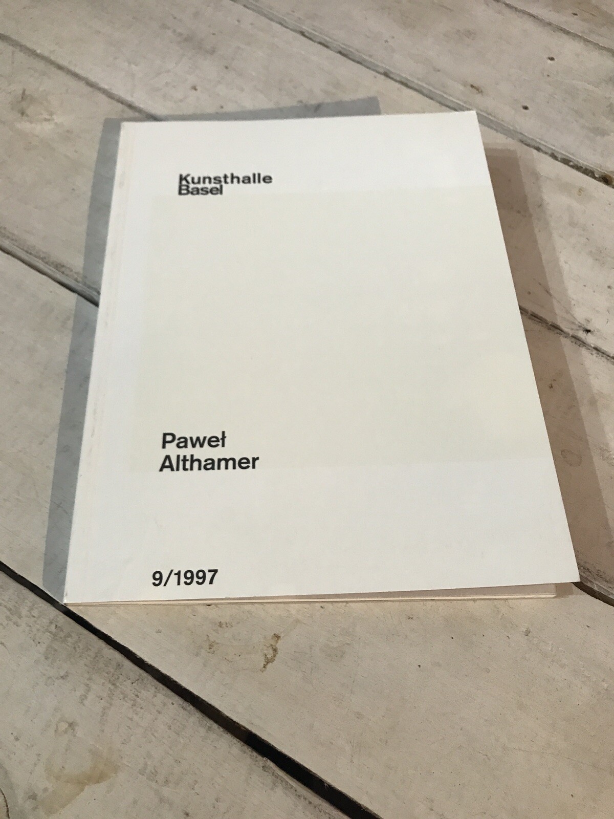Pawel Althamer Kunsthalle Basel Best seller Paperback