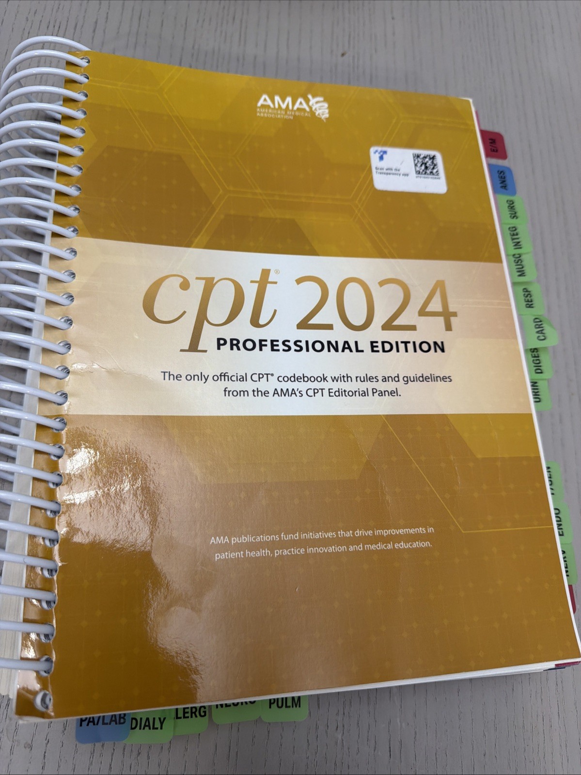 CPT 2024 Professional Edition by American Medical Association Spiral Paperback