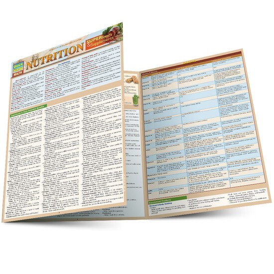 QuickStudy Laminated Reference Guide: Nutrition – Superfoods & Supplements