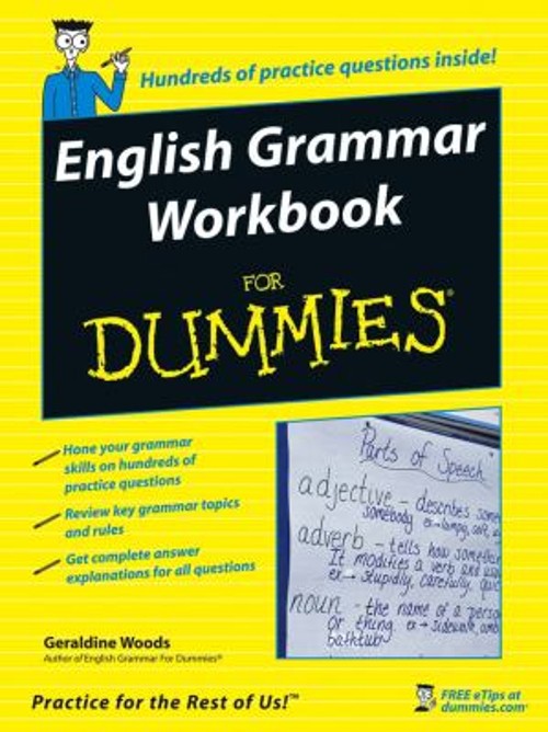 English Grammar Workbook for Dummies Paperback Geraldine Woods