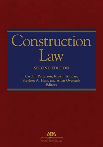 Construction Law – Hardcover By Altman, Ross J. – GOOD