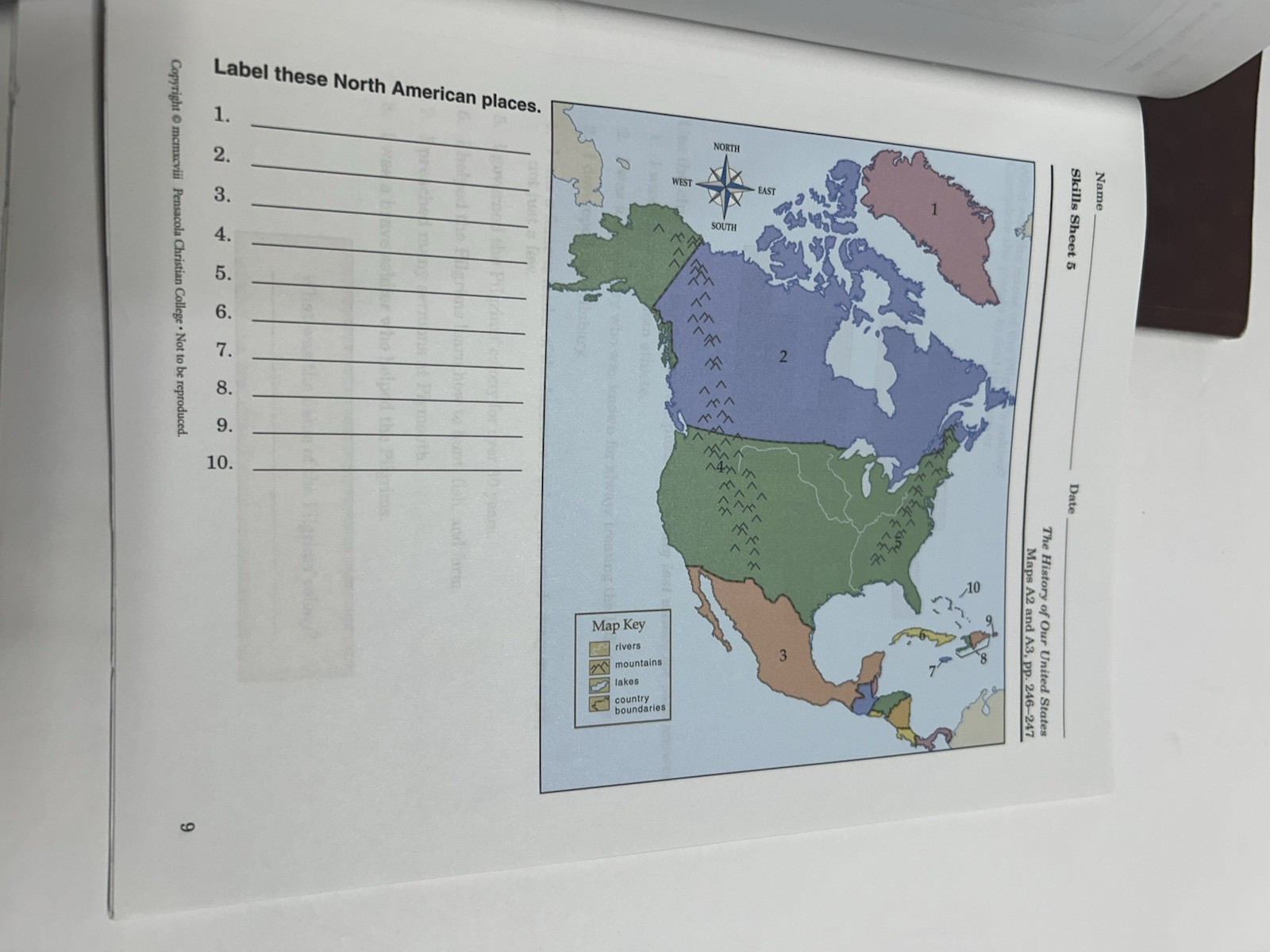 A Beka The History Of Our United States Homeschool Curriculum Book and maps