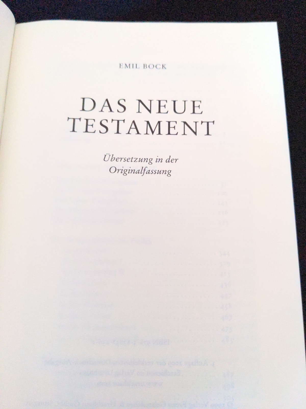 German Language Bible Das Neue Testament ~ Gundhild Kacer-Bock ~ 9783878382362