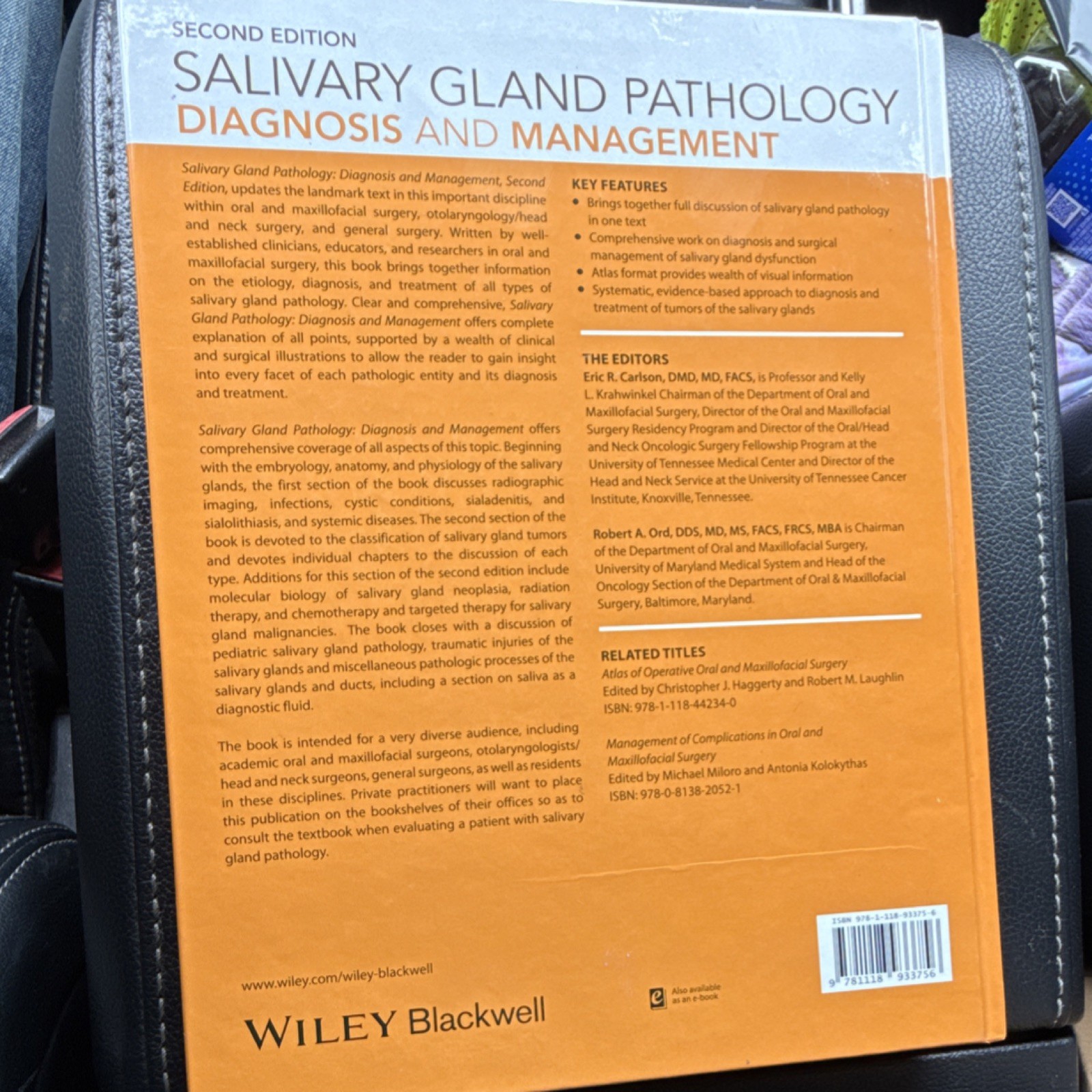 Wiley Salivary Gland Pathology 2nd Ed Hardcover Carlson Ord