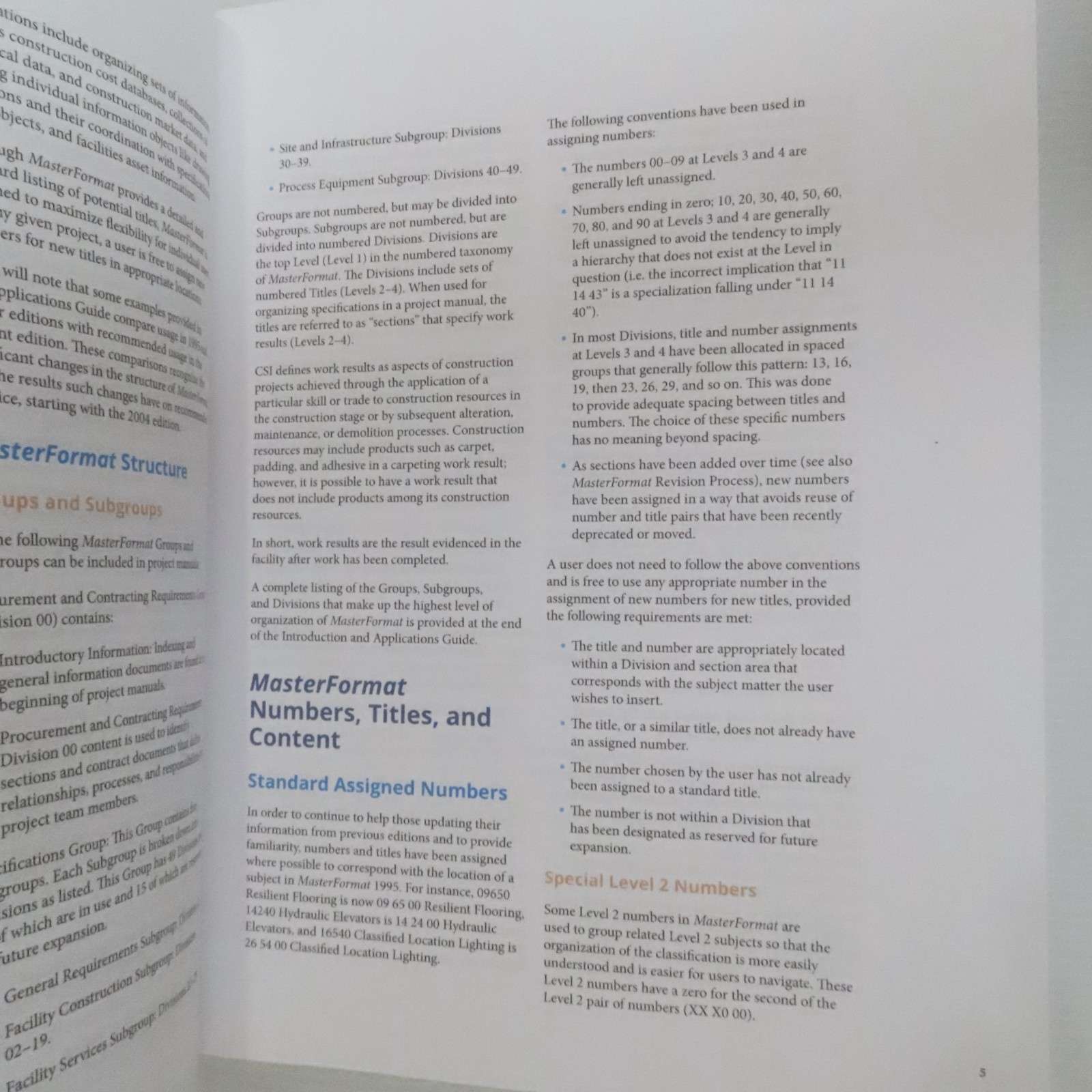 MasterFormat 2020 Edition Master List Numbers & Titles for Construction Industry