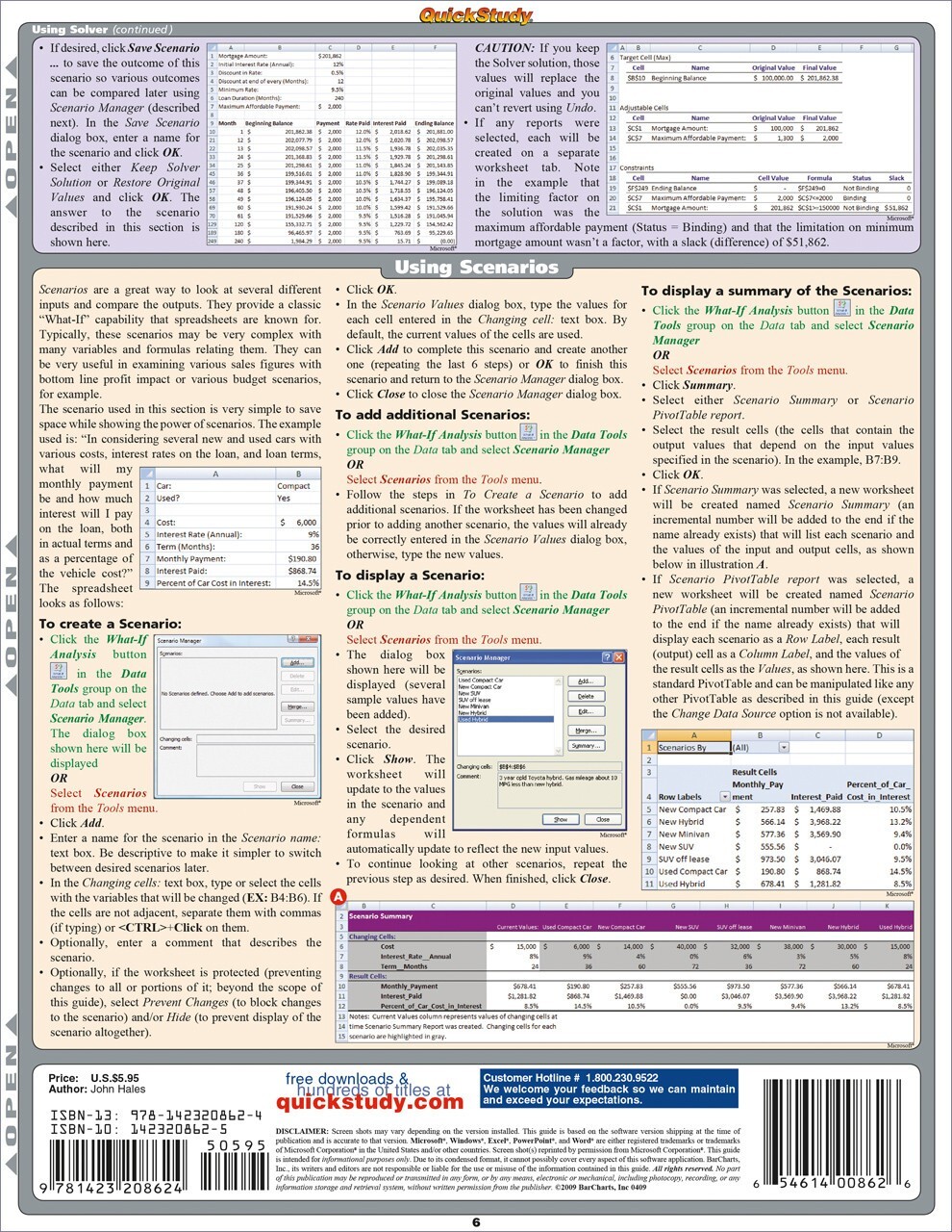 QuickStudy | Excel Advanced Laminated 6-Page Reference Guide