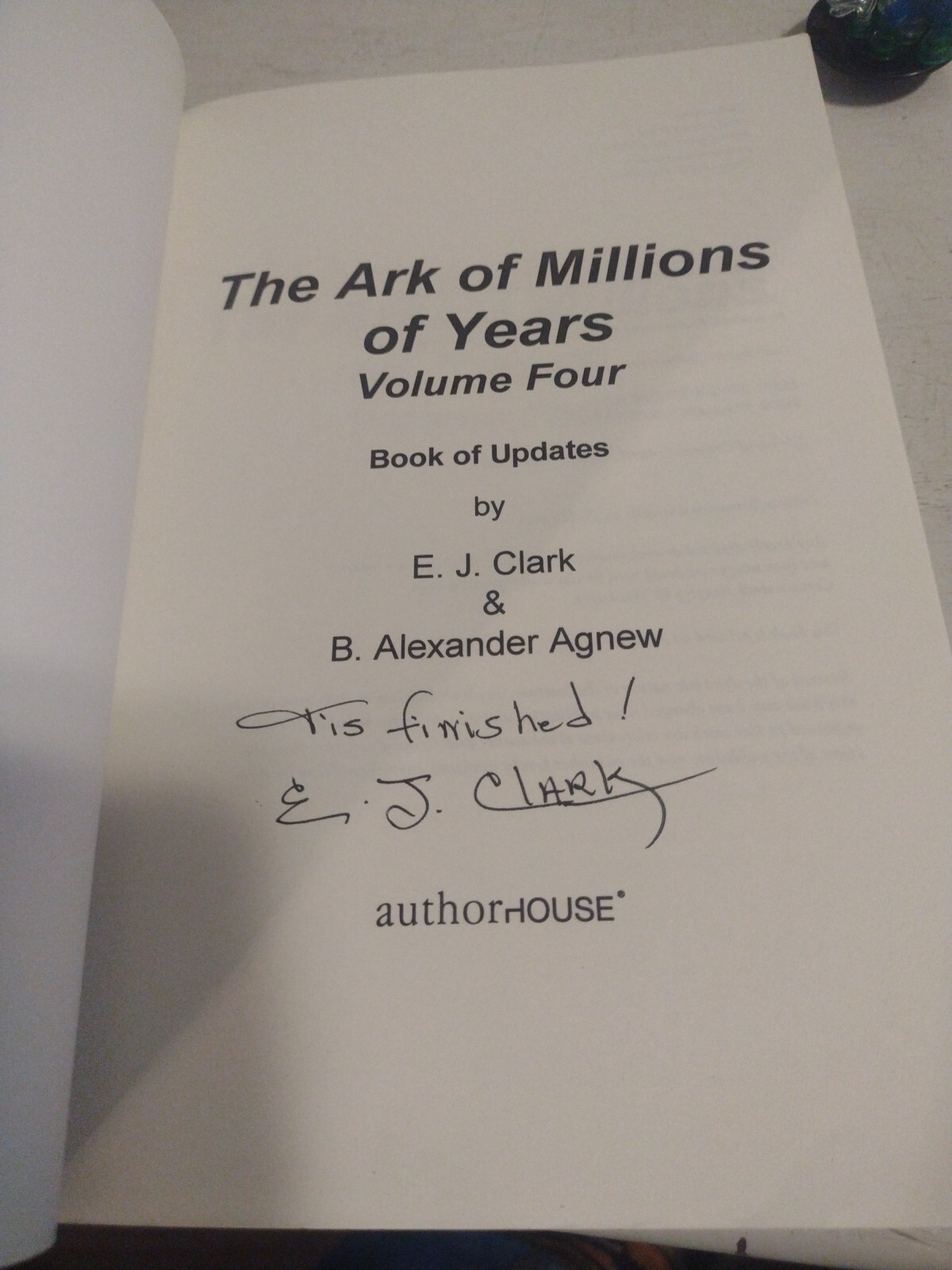 Ark of Millions of Years : Book of Updates, Paperback by Clark, E. J.; Agnew,..