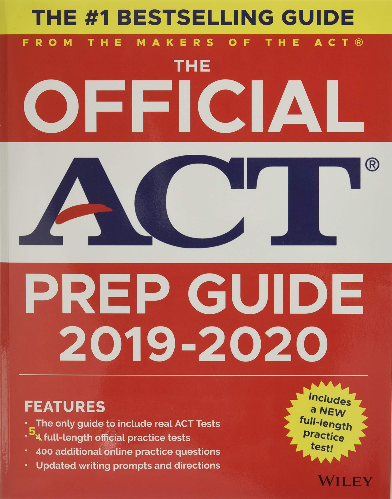 The Official ACT Prep Guide 2019-2020, (Book + 5 Practice Tests + Bonus Onli…