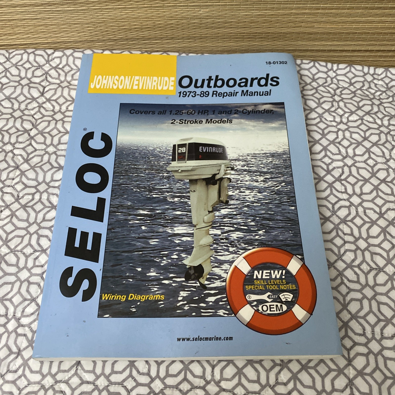 JOHNSON/EVINRUDE OUTBOARDS 1973-89 REPAIR MANUAL By Clarence W. Coles & Joan