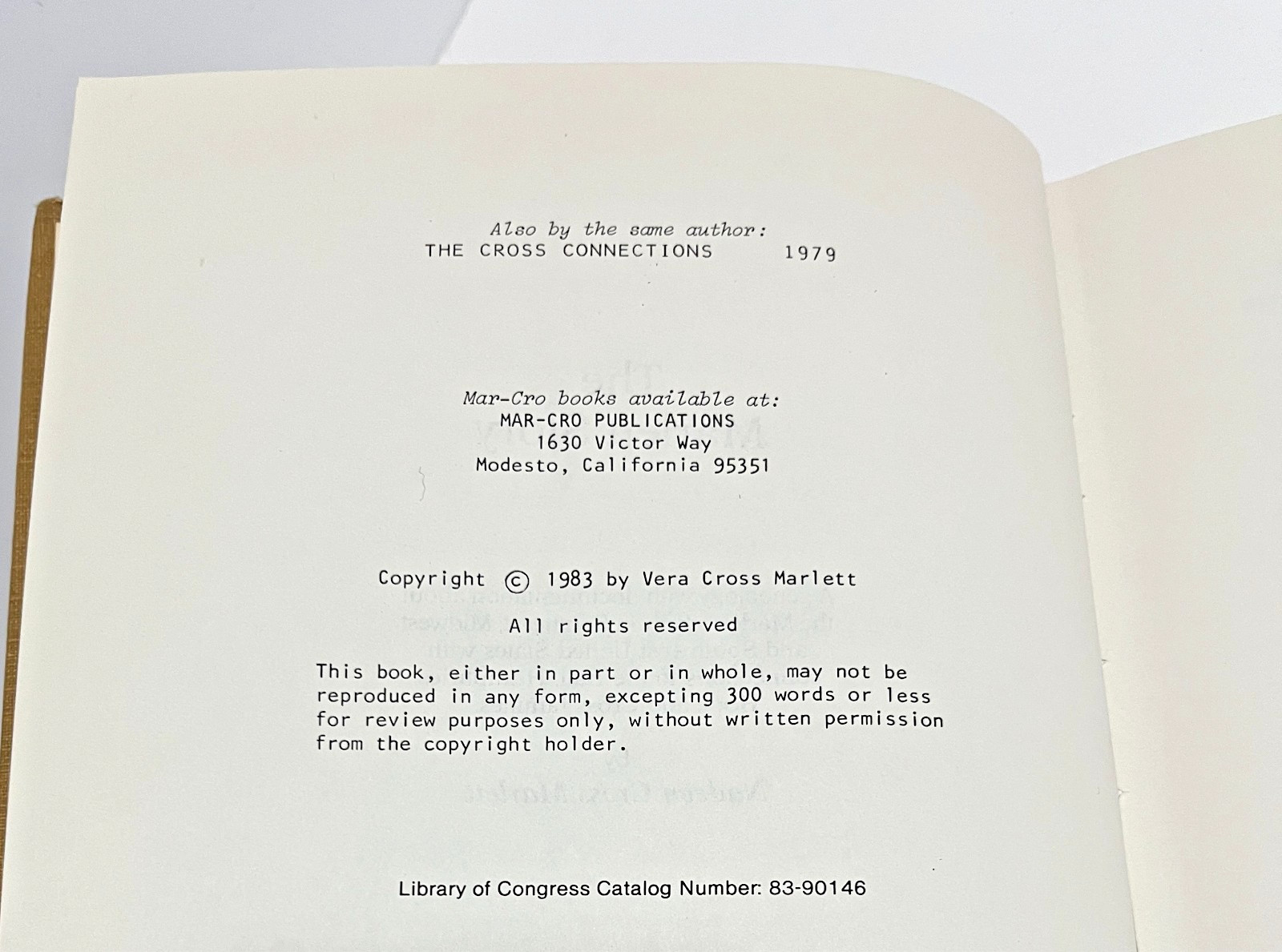 THE MARLETT STORY Genealogy Documentation Southeast HC Signed Nadeen Cross 1983