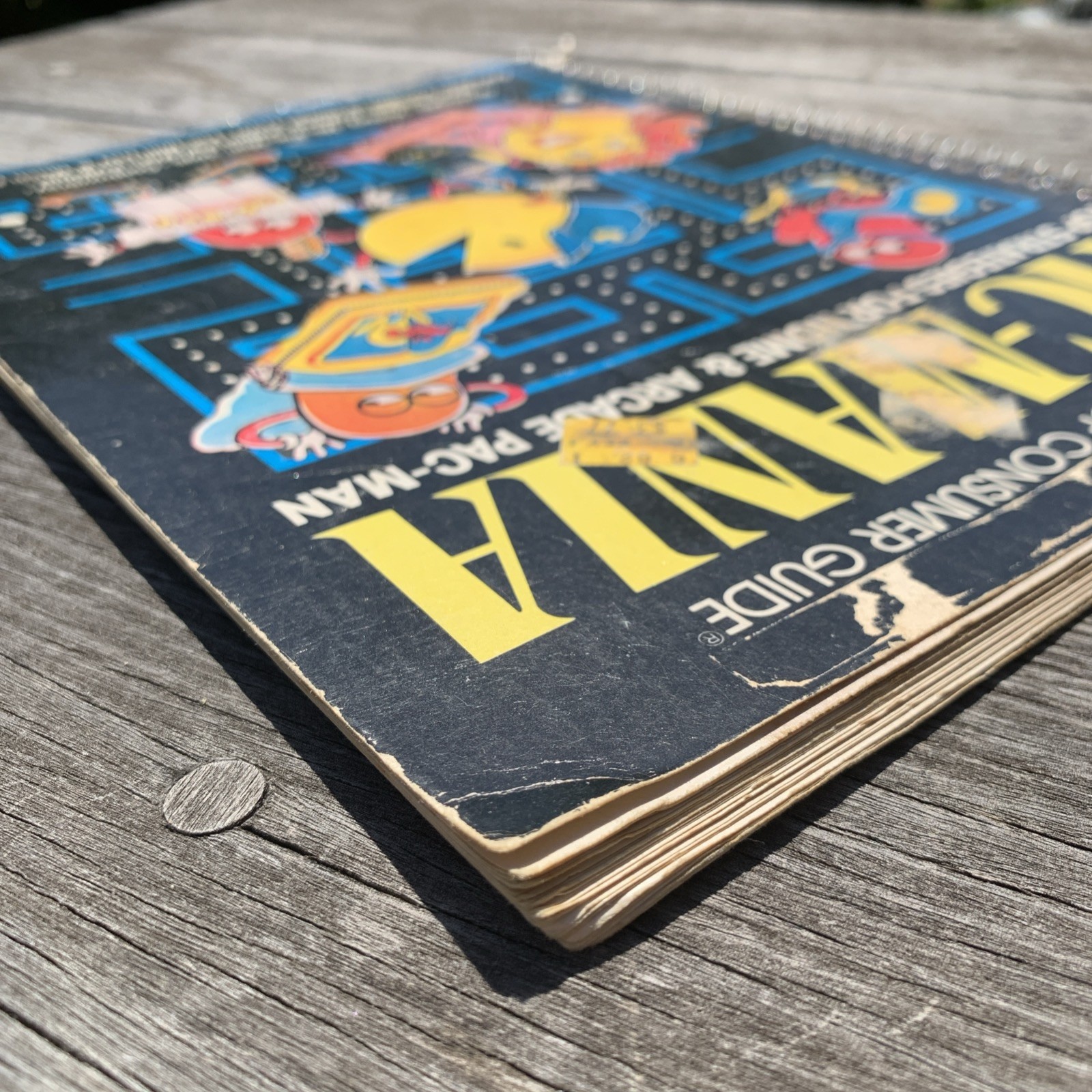 Pac-Mania 1982 Consumer Guide Spiral Book Vintage Arcade Pac-Man Strategies