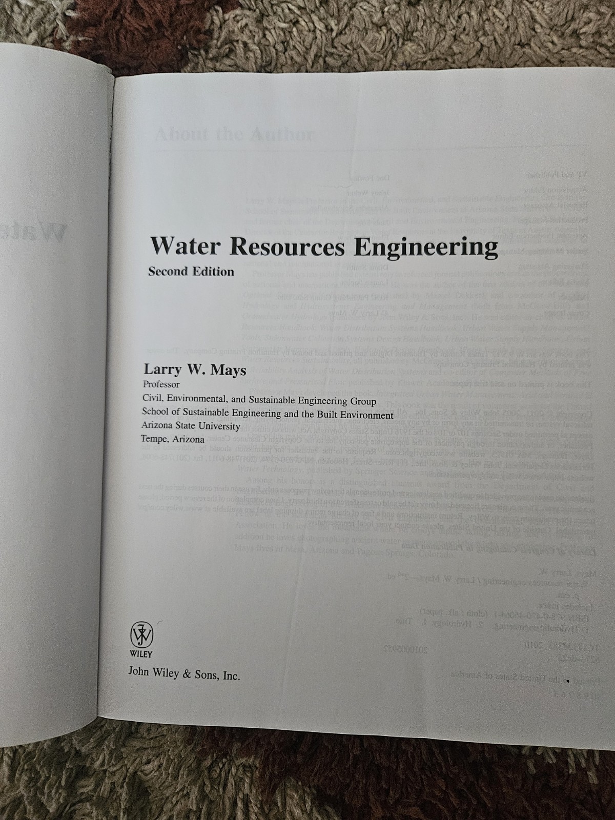 Water Resources Engineering – Hardcover By Mays, Larry W. – GOOD