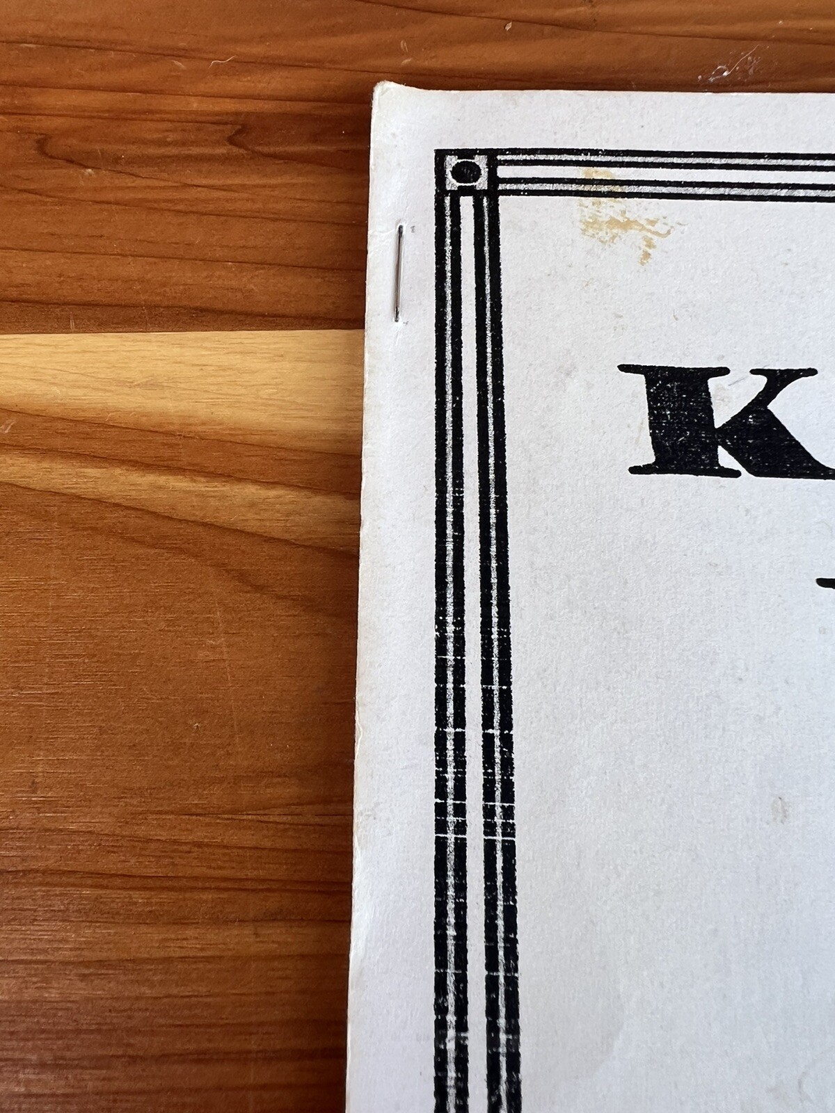 Kolossal Killer Magic Trick By Kenton Knepper Staple Bound Paper Book No Wallet