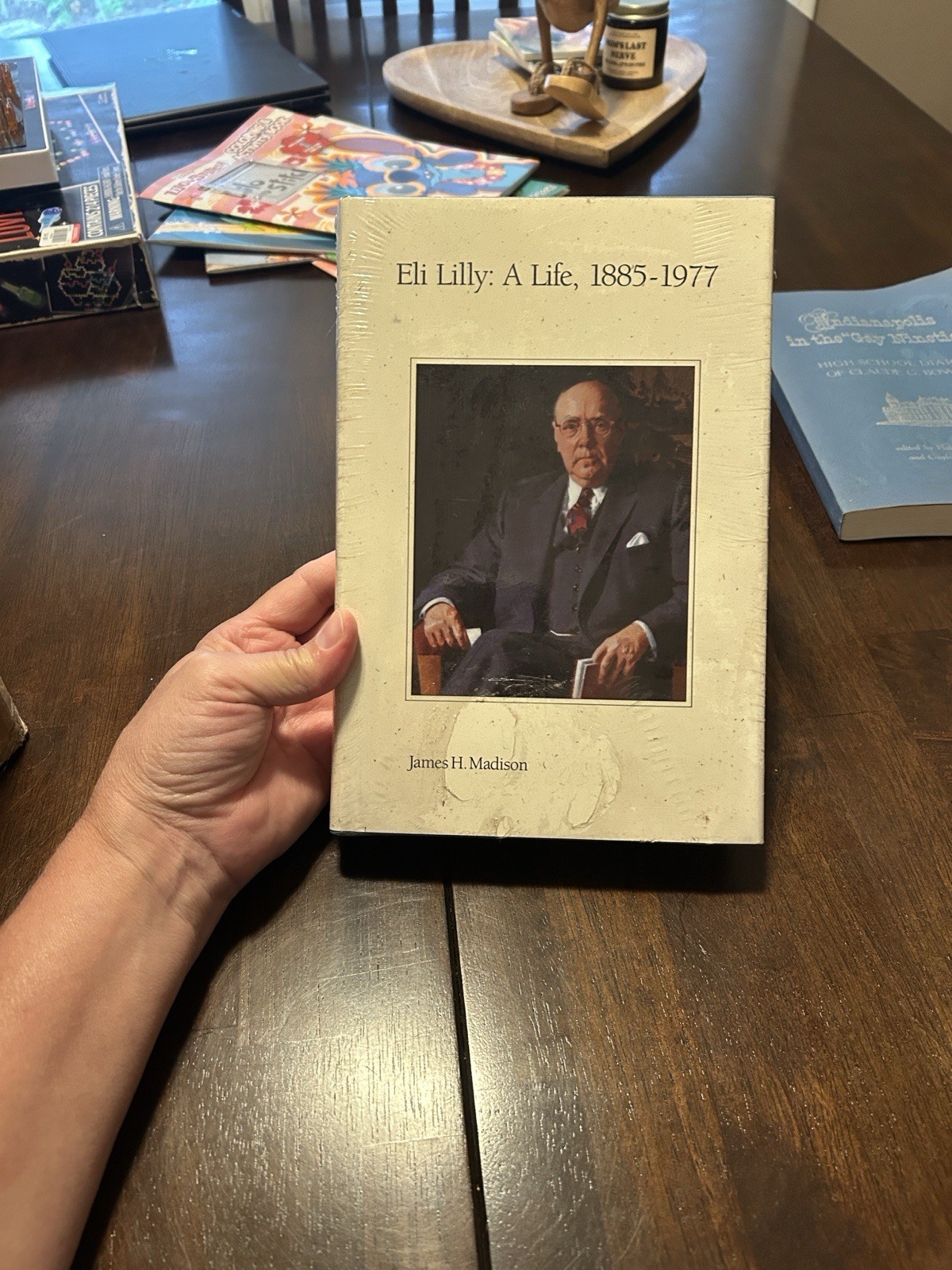 Hardcover Book Eli Lilly: A Life, 1885-1977 Shrink Wrapped But Dusty
