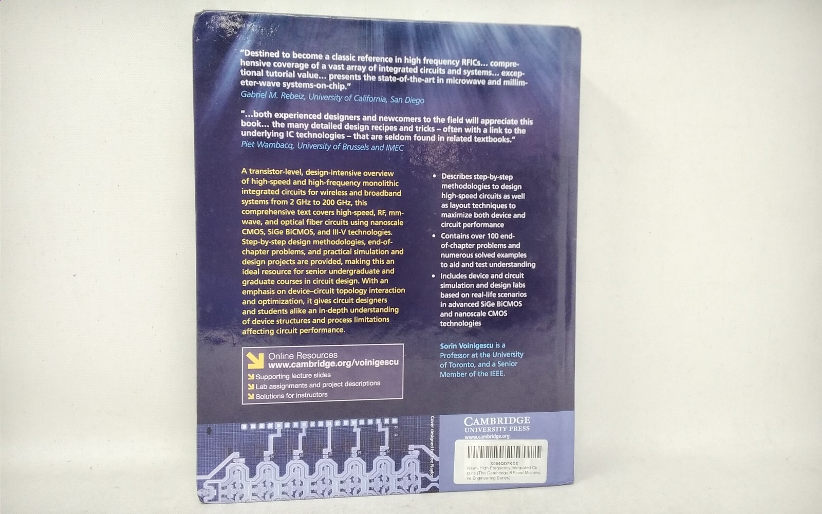 Cambridge High-Frequency Integrated Circuits Microwave Engineering – Voinigescu