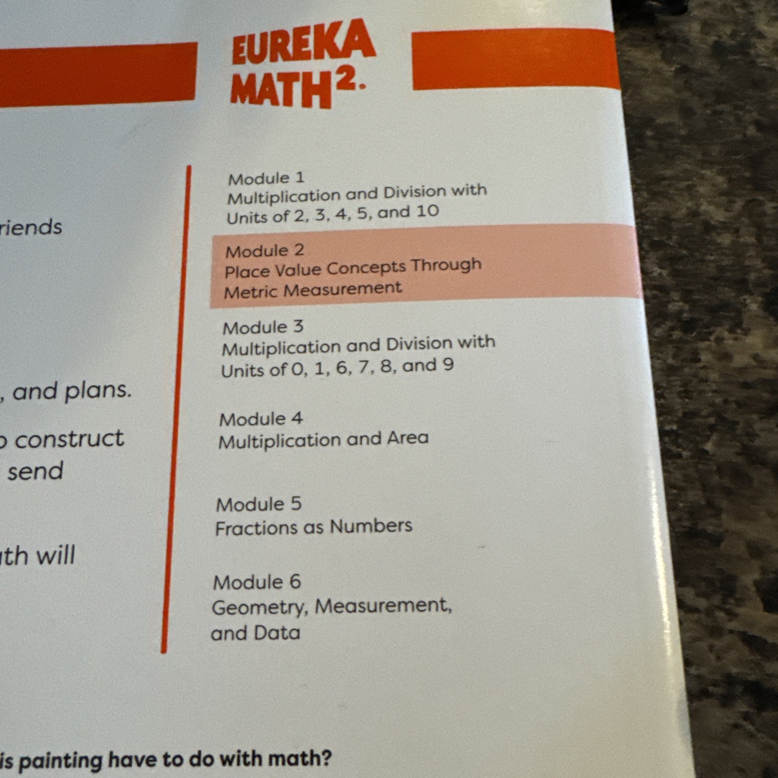 A Story of Units Units of Any Number Module 2 Learn workbook for Eureka Math2