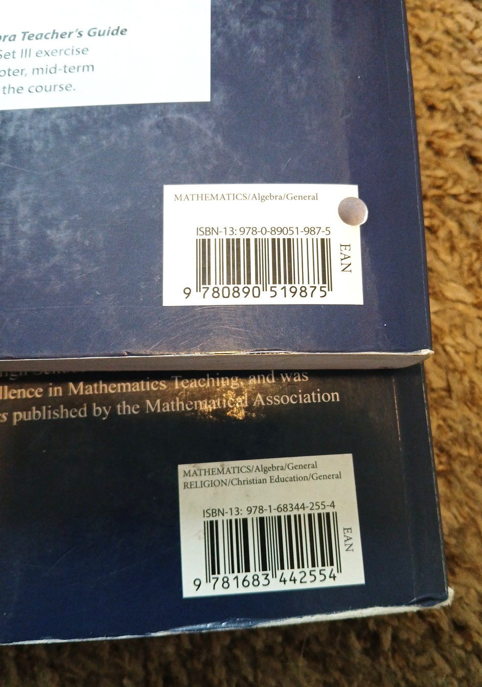 Master Books Jacob’s Elementary Algebra Curriculum Pack Student Teacher Set