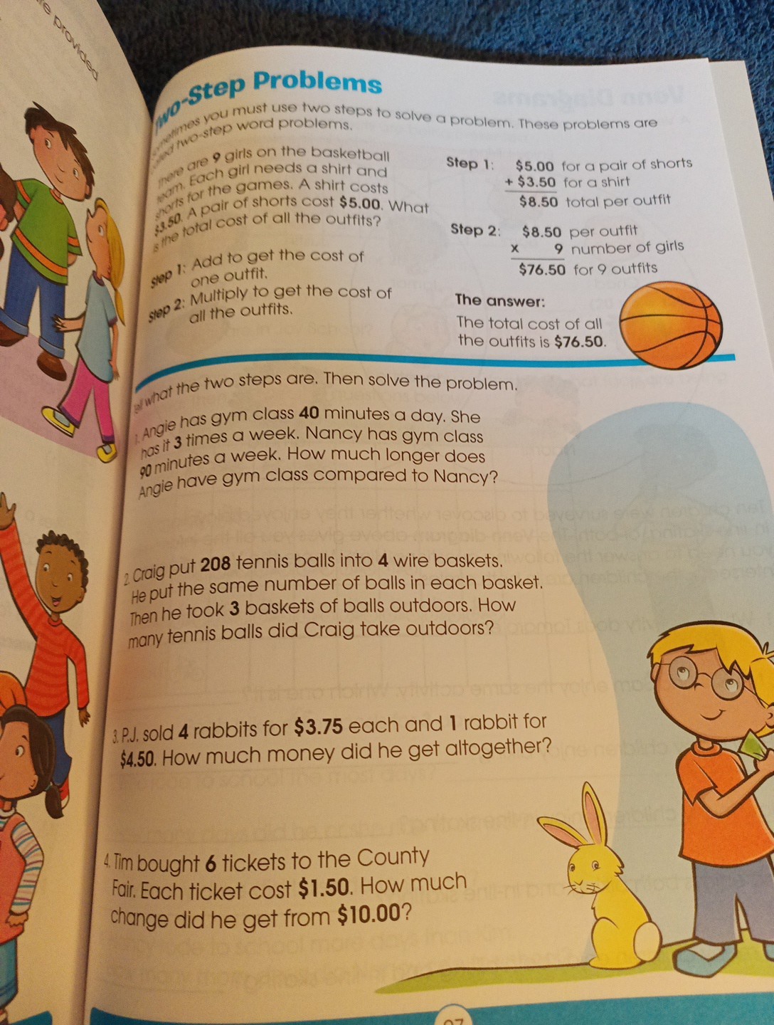 School Zone Word Problems Workbook 32 Pages Ages 8-10 Grades 3-4 Homeschool