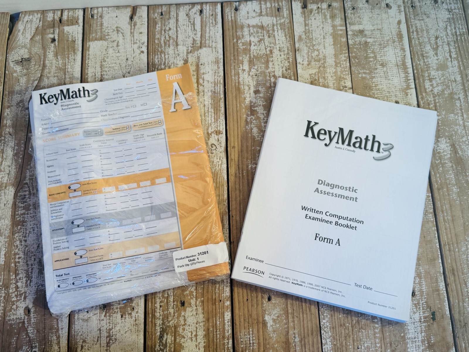 KeyMath-3 Diagnostic Assessment Form A Complete Set With Carrying Bag