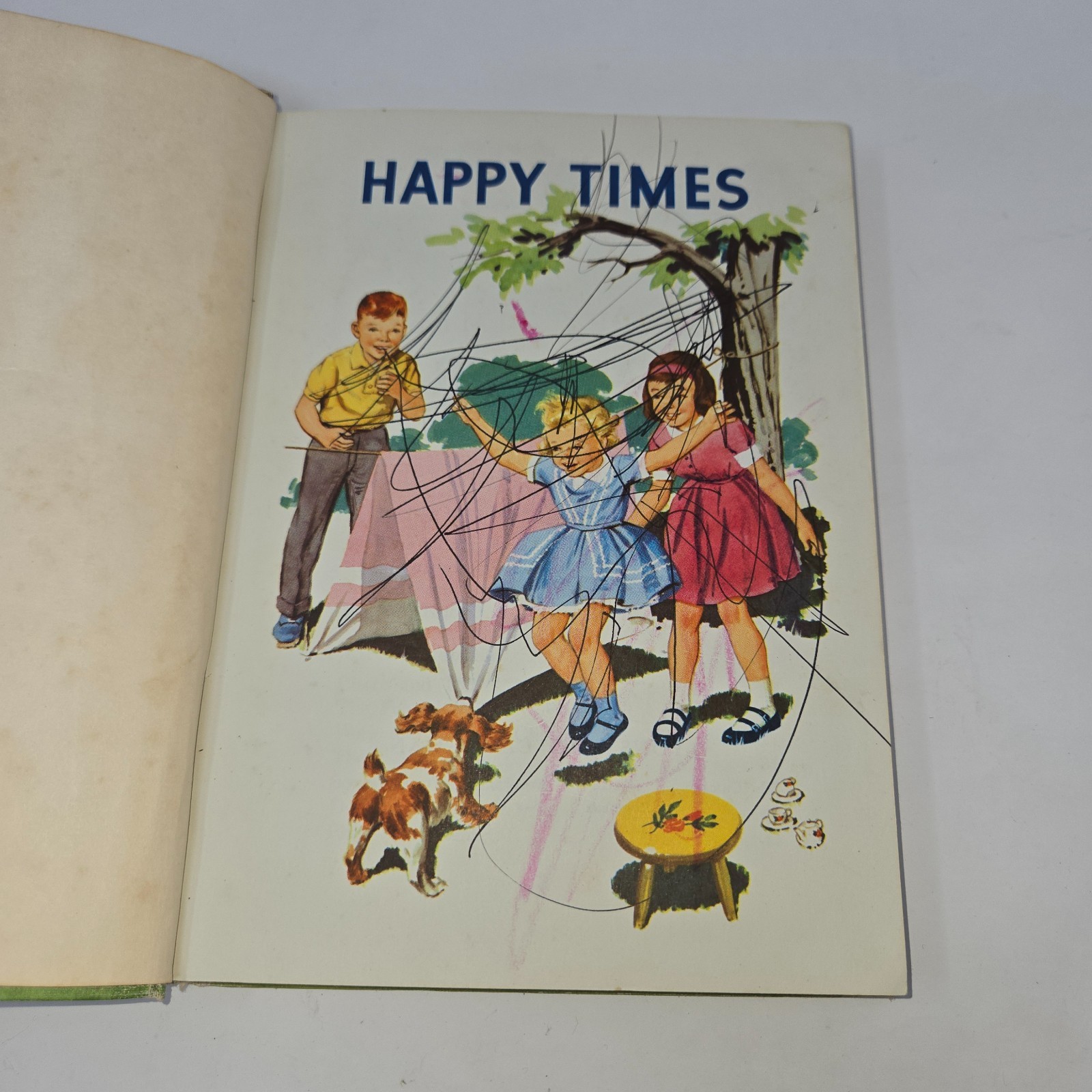 Happy Times Guy Bond Lyons and Carnahan Classroom Reader Textbook 1954 Hardcover