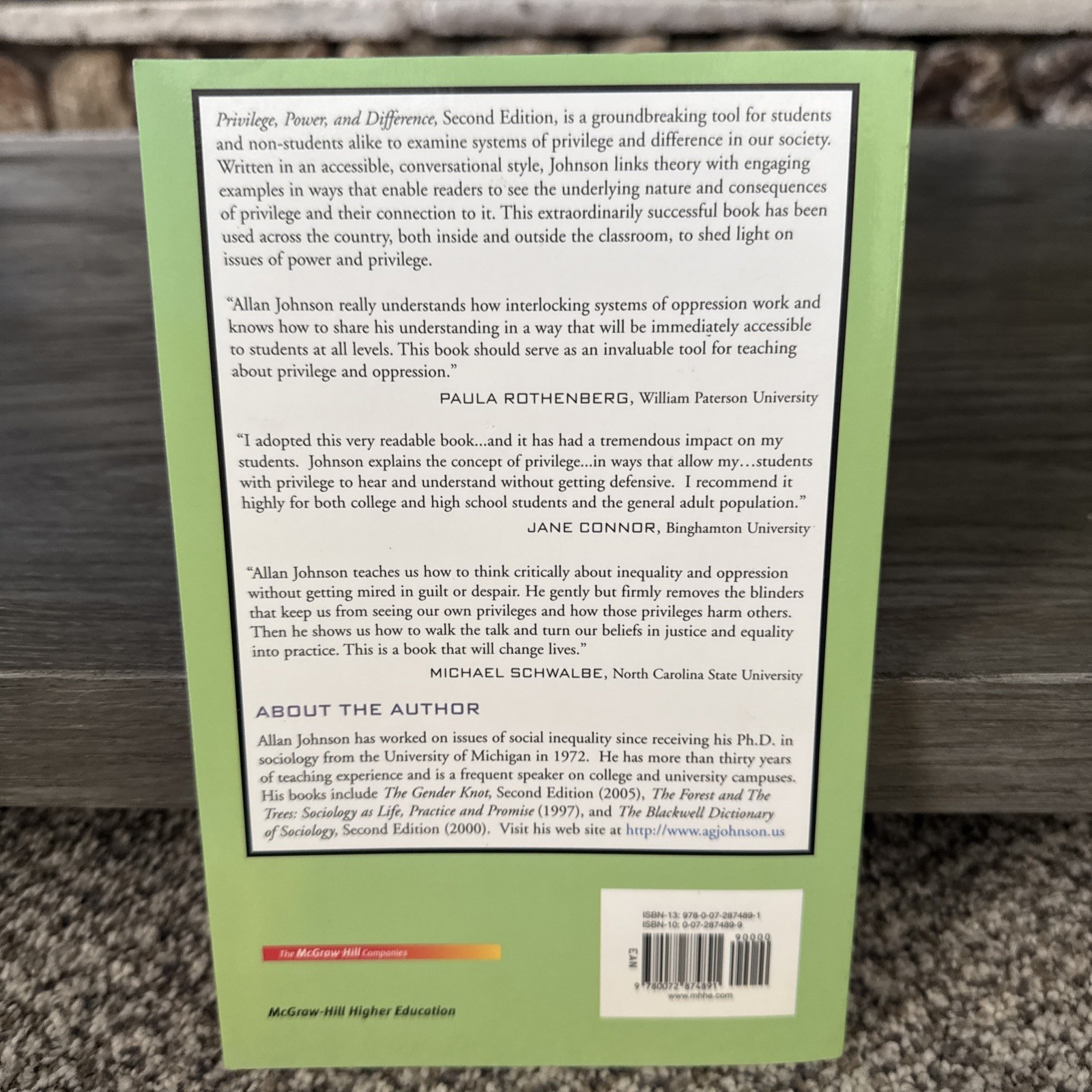 Privilege, Power, and Difference by Allan G. Johnson (2017, Trade Paperback)