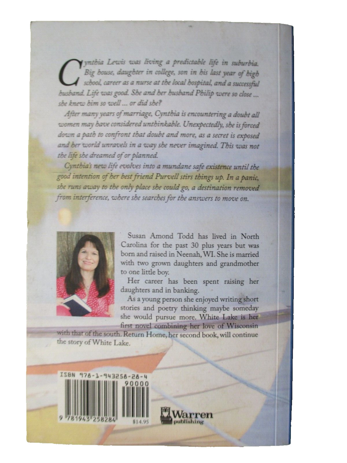 WHITE LAKE by SUSAN AMOND TODD 2016 SIGNED COPY