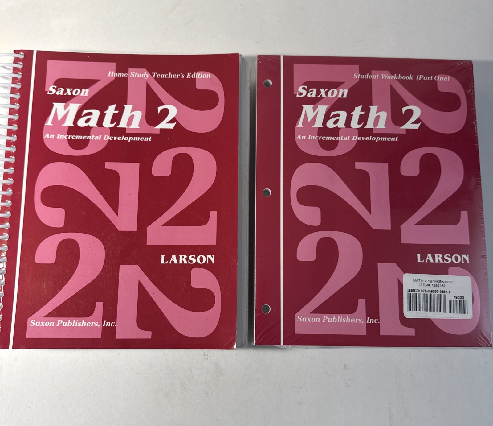 SAXON Math HOMESCOOL 2, Larson, 2nd GRADE, Teachers Edition, Workbooks, & Flash✅