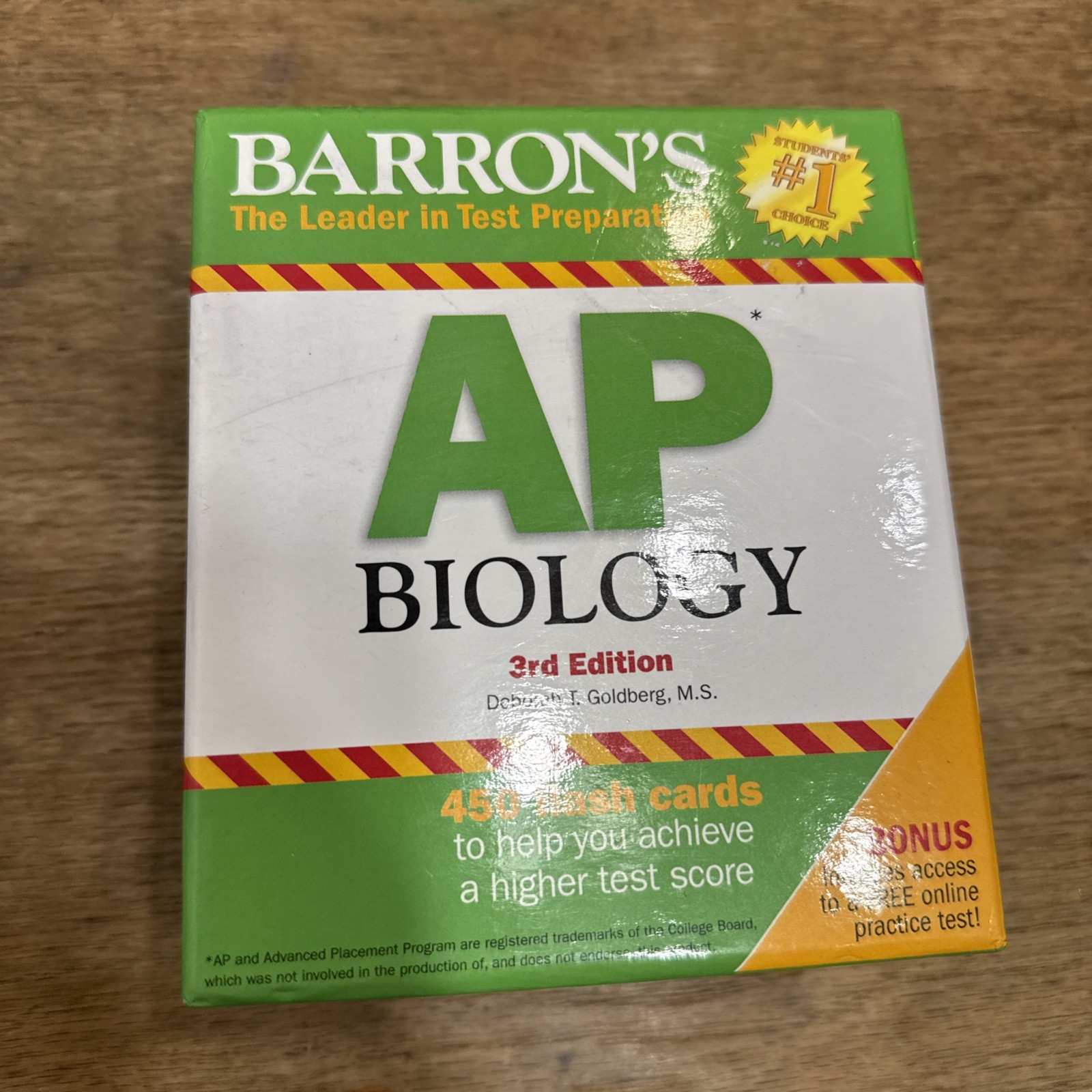 Barron’s Ap Ser.: AP Biology Flash Cards by Deborah T. Goldberg 2016-Flash Cards