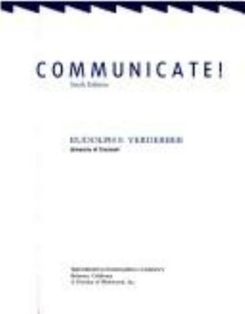 Communicate! Paperback Rudolph F. Verderber