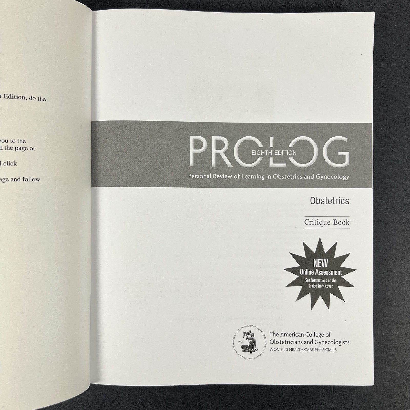 Prolog: Obstetrics 8th Edition Personal Review Learning Gynecology 2018 OBGYN