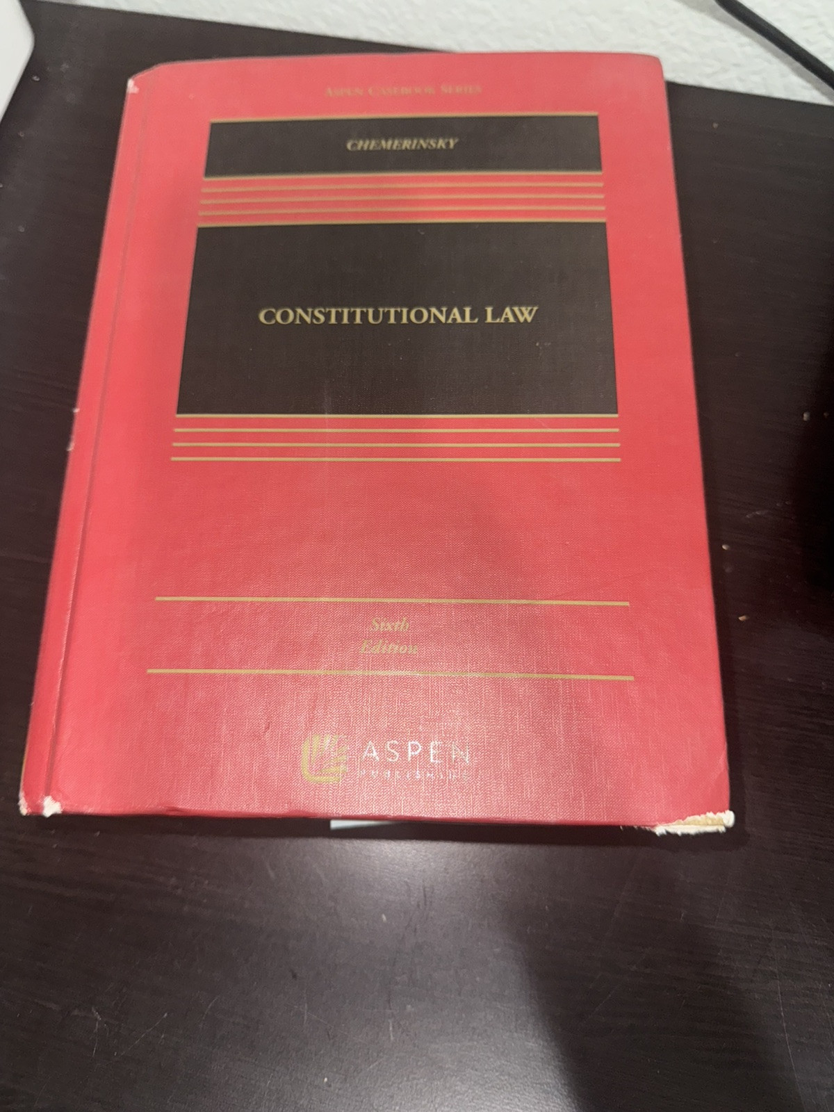 Constitutional Law, Eric Chemerinsky, Aspen Publishing, 6th Edition
