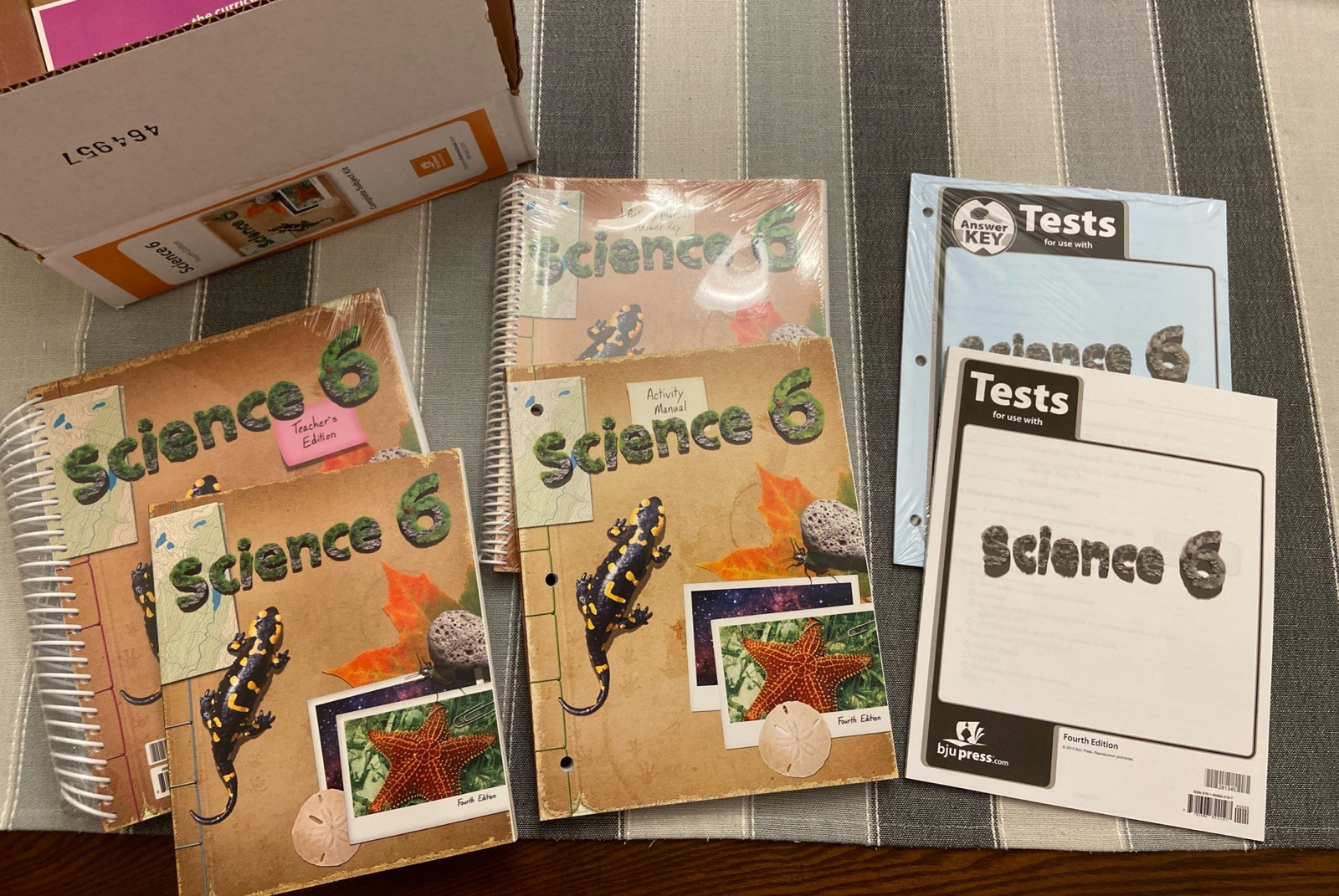 NEW BJU Bob Jones 6th grade SCIENCE 6 Complete Subject Kit CURRENT 4thEd Box Set