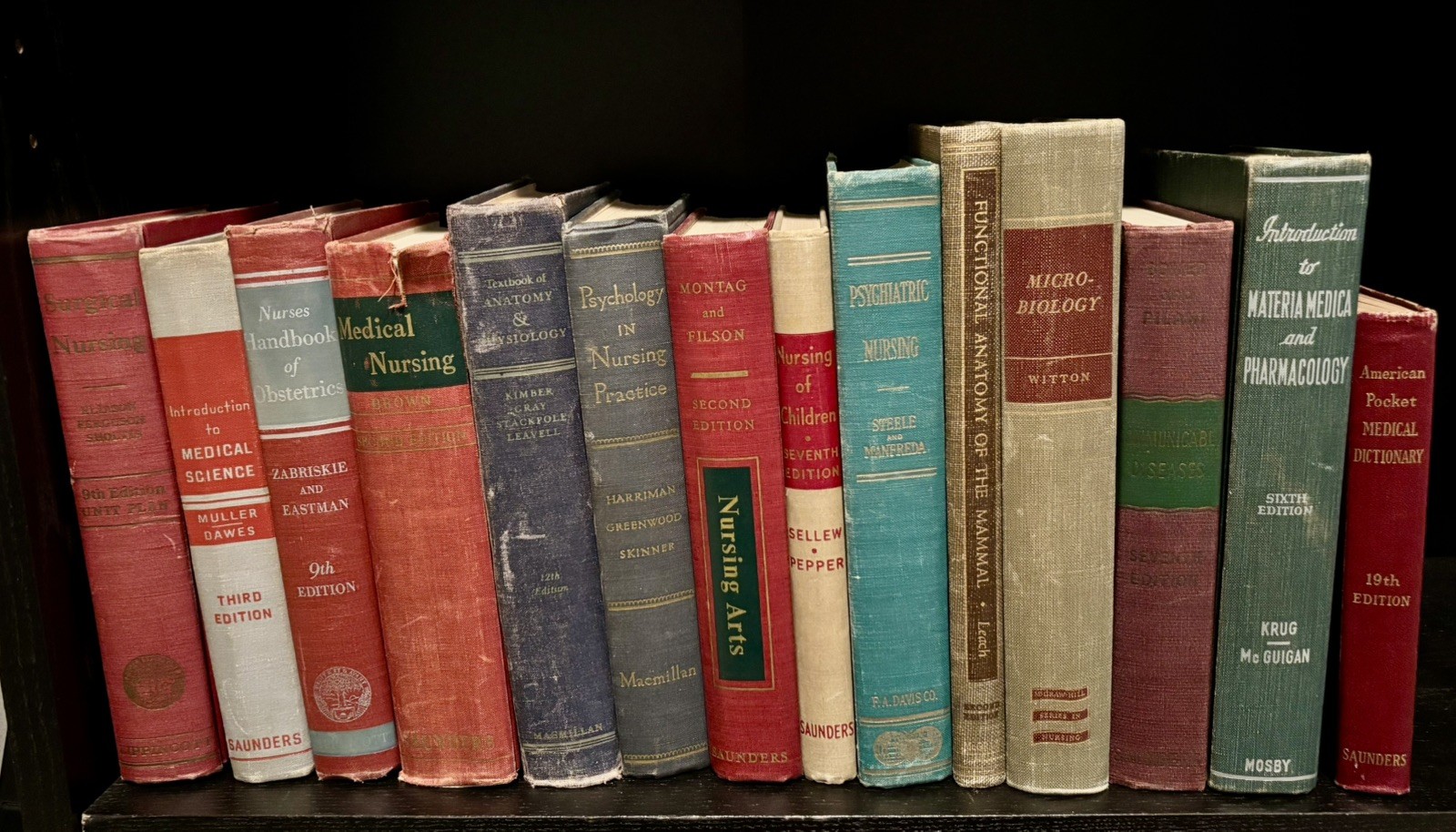 Antique & Vintage Nursing / Medical / Health Textbooks Lot 1950s-60s Lippincott