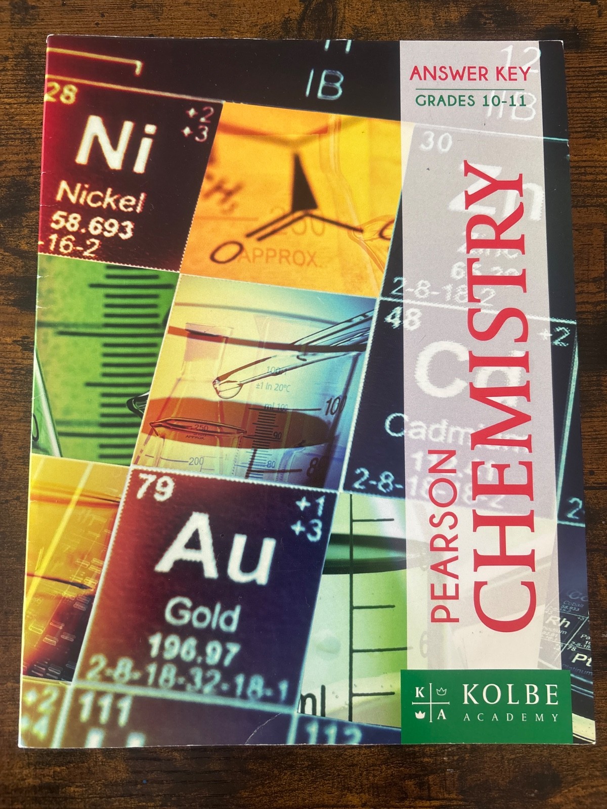 Kolbe Academy Pearson Chemistry Answer Key Grades 10-11