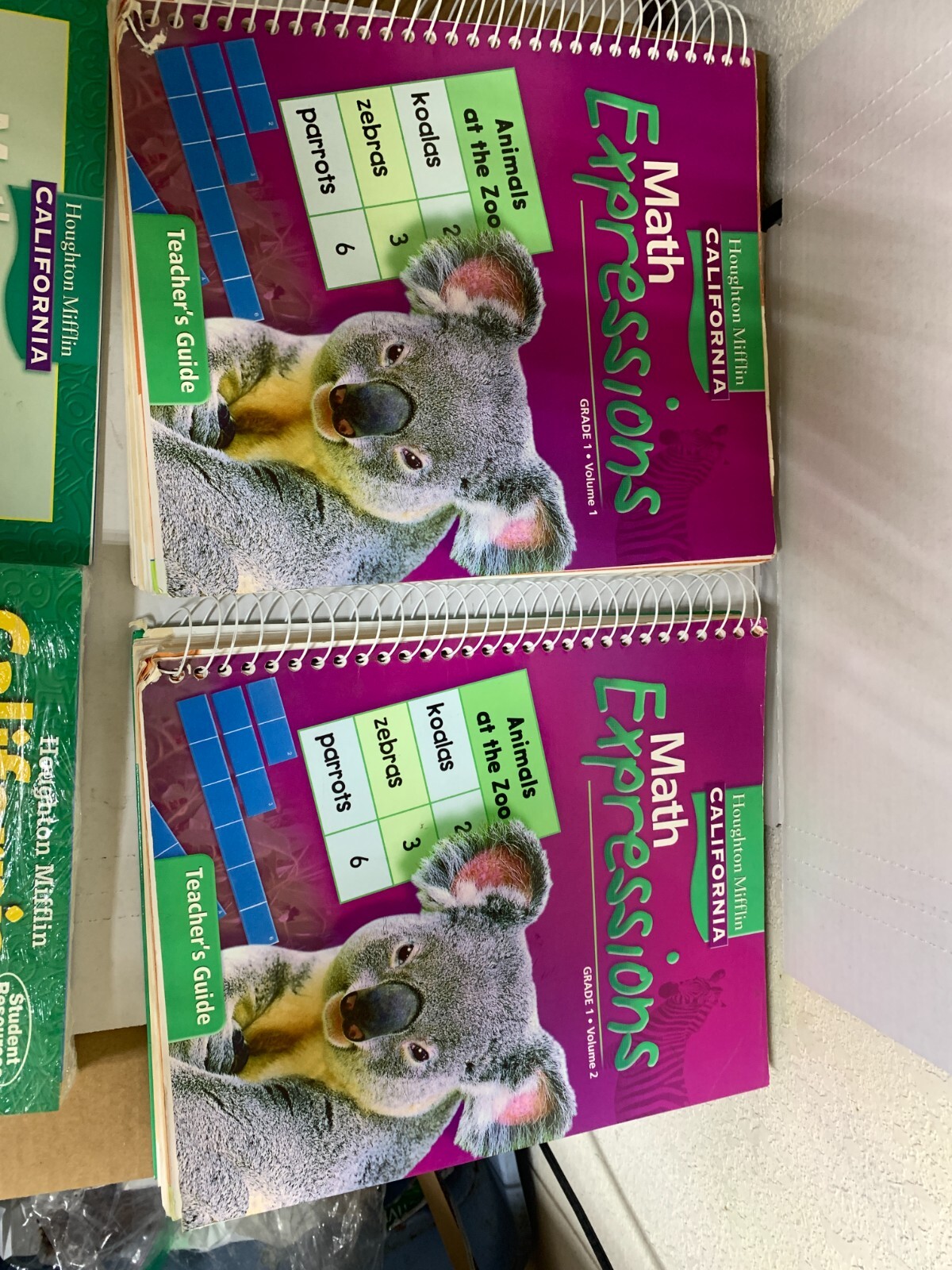 CALIFORNIA MATH Expressions Grade 1 Teachers Guide Planner work activity books