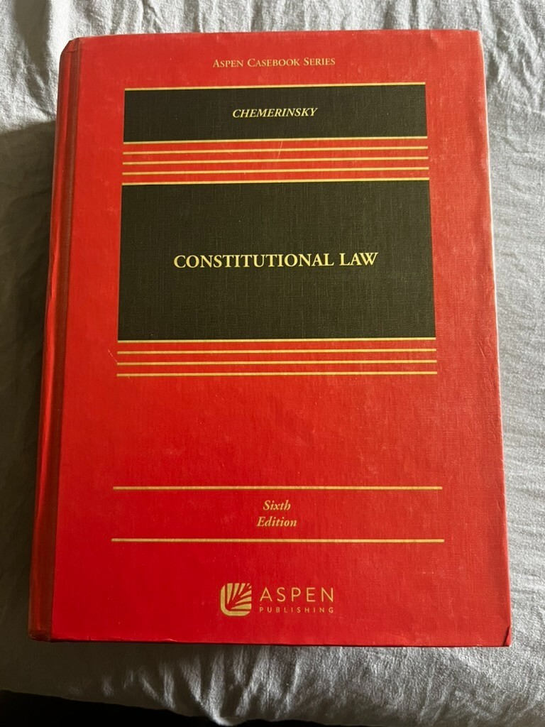Aspen Casebook Ser.: Constitutional Law by Erwin Chemerinsky (2019, Book, Other)