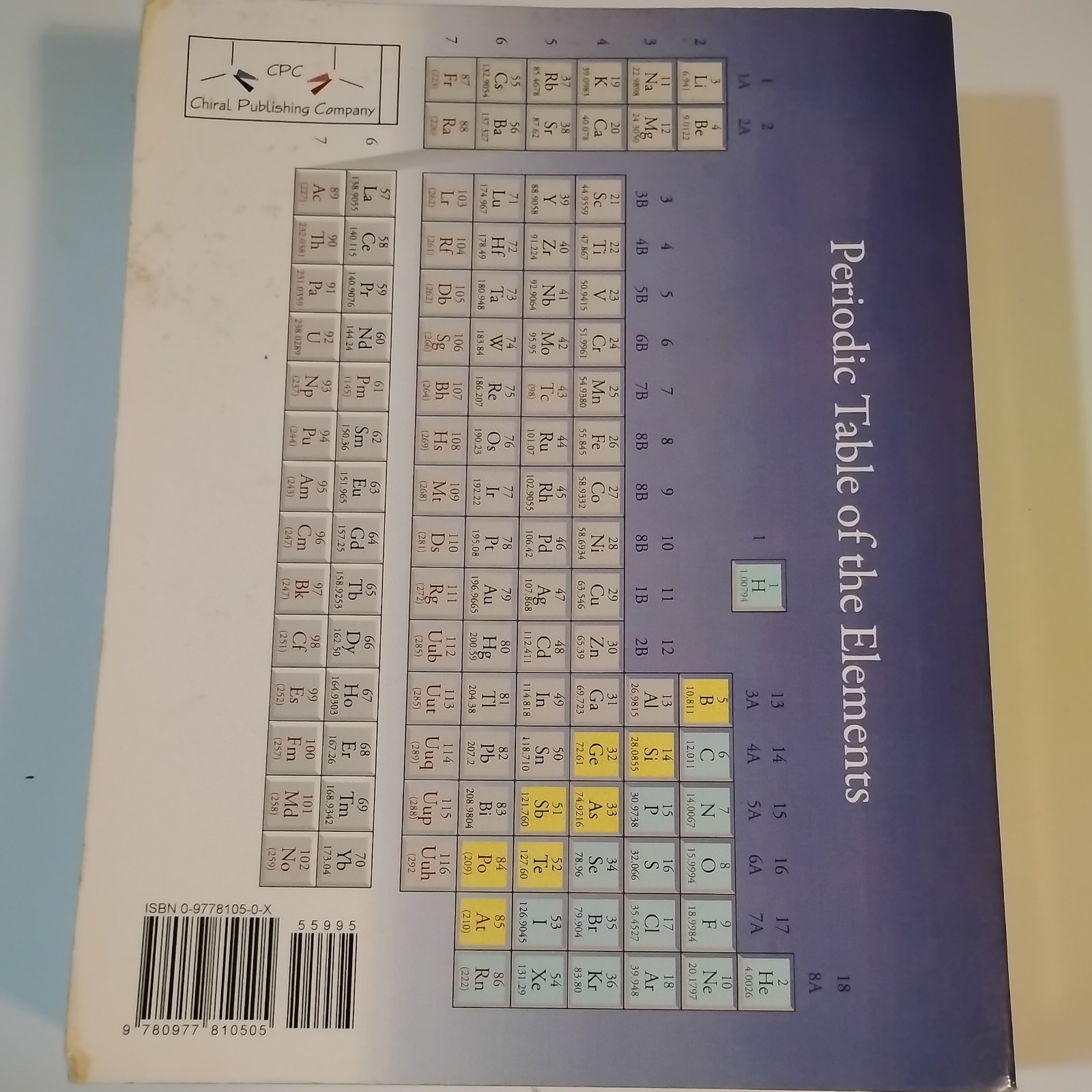 An Introduction to CHEMISTRY- 2nd – paperback mark bishop
