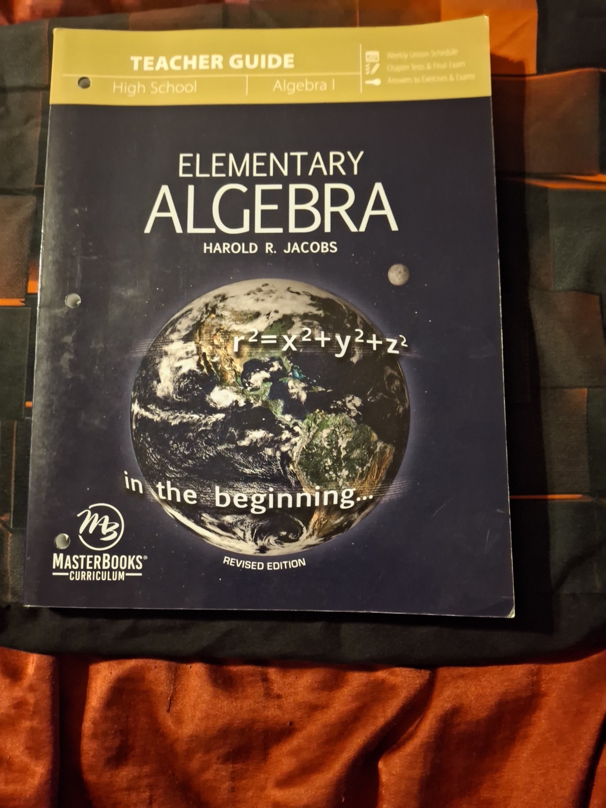 Master Books Elementary Algebra Teacher Guide Harold R. Jacobs Homeschool Math