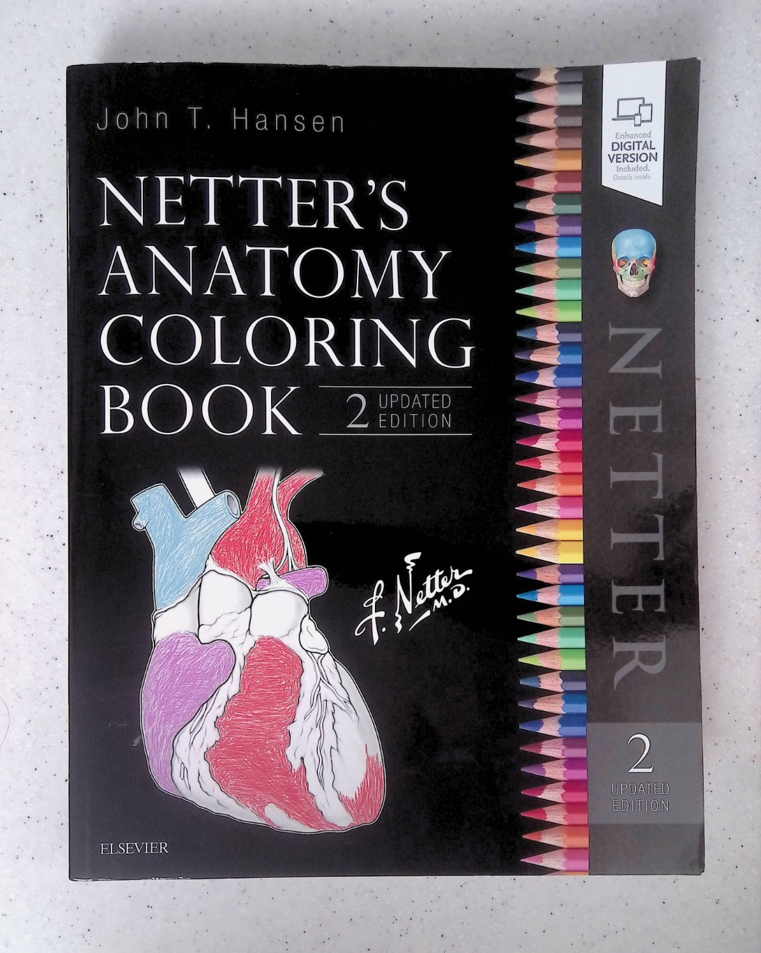 Netter’s Anatomy Coloring Book by – John T. Hansen, 2nd Ed, Large Paperback 2018