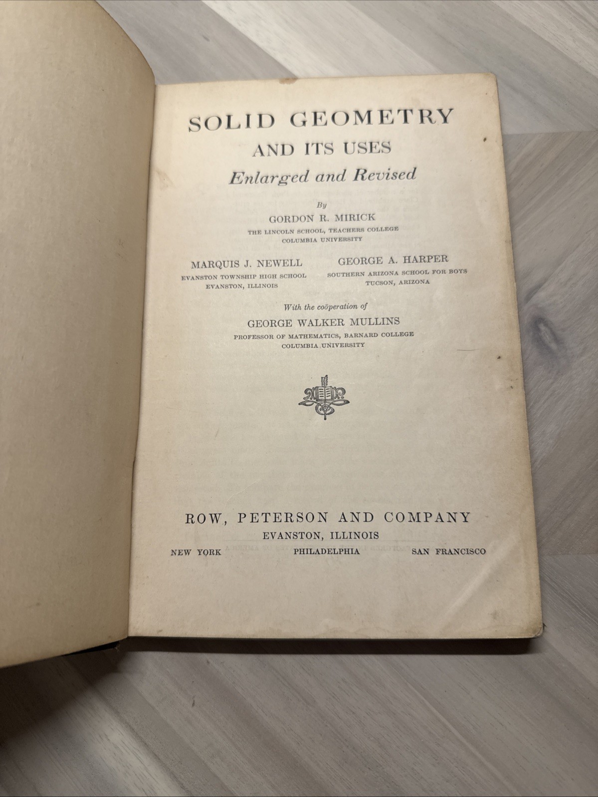 1935 Solid Geometry and Its Uses School Enlarged Revised Hardcover Row Peterson