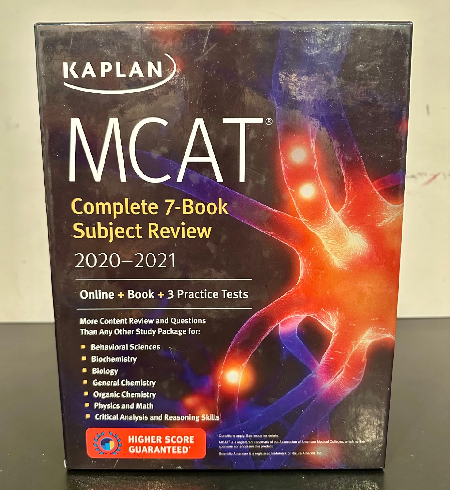 Kaplan MCAT Complete 7-Book Subject Review + Quicksheets 2020-2021 Box Set