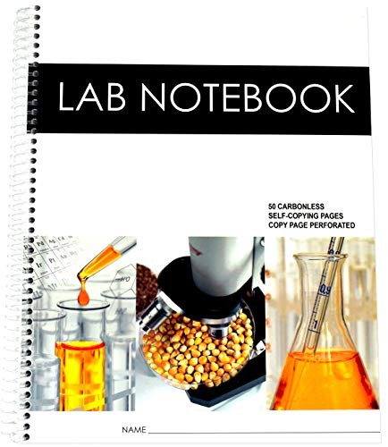 Lab Notebook 50 Carbonless Pages Spiral Bound (Copy Page Perforat