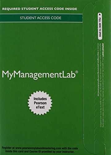 2014 MyLab Management – Printed Access Code, by Daniels John; Radebaugh – New r