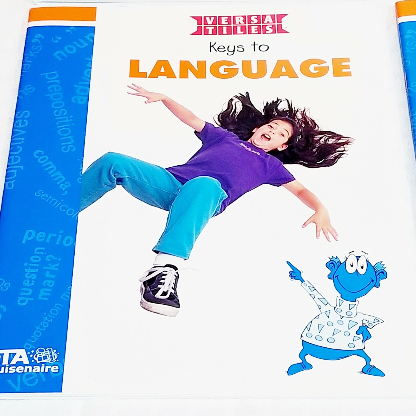 Level 3 Reading & Language Arts Lab Versa Tiles Kit + 8 Books 3rd Grade Children