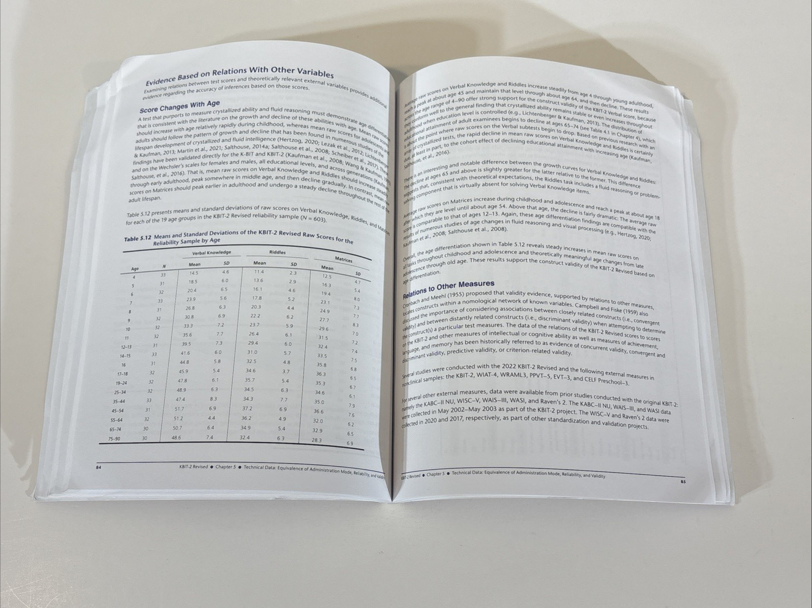 KBIT-2 Kaufman Brief Intelligence Test 2nd Edition Revised Manual A103000064442