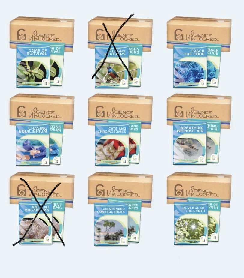Science unlocked biology bundle Homeschool Curriculum grades 8-12